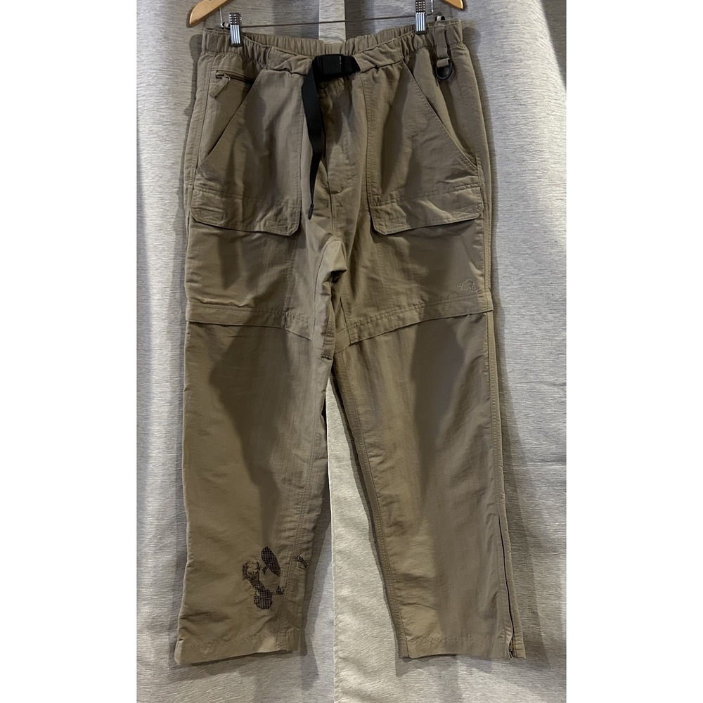 The North Face Cargo Convertible Hiking Pants Mens Size X-Large Belted Outdoor